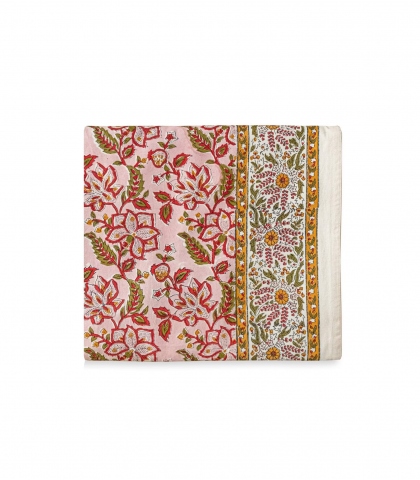 Nappe carrée Rang rose pâle