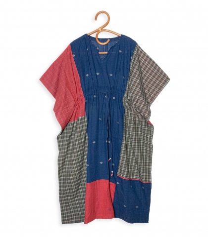 Kaftan plage indigo