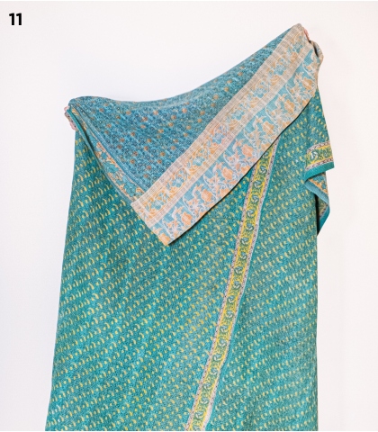 Kantha indien coton - 150x212 cm