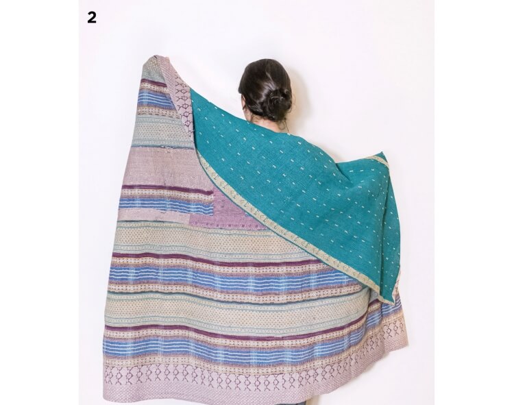 Kantha vintage - 180x126 cm