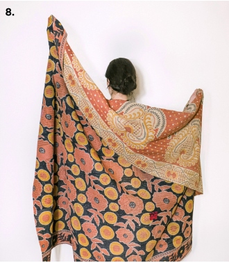 Indian Kantha cotton - 71x97 inches
