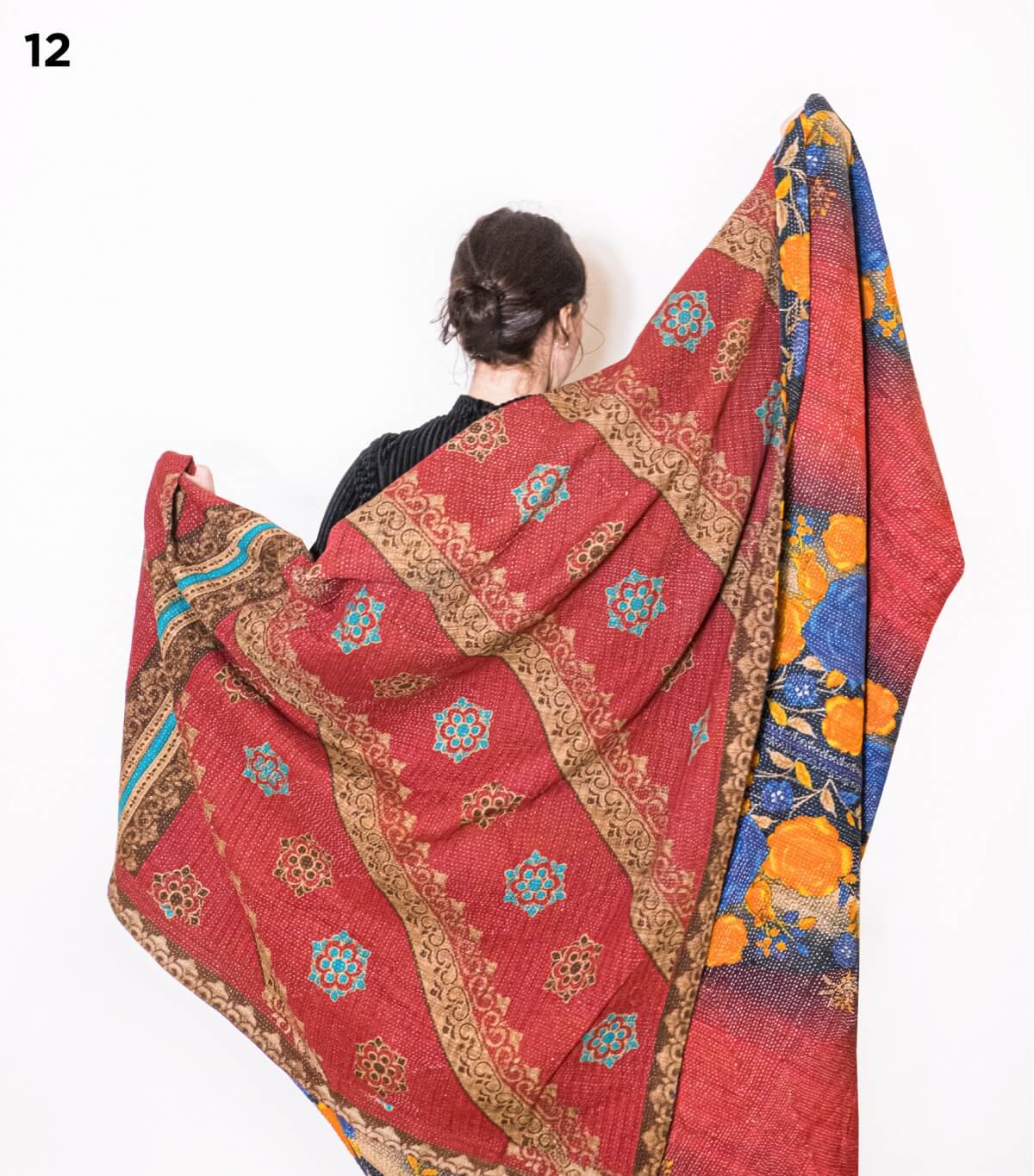 Vintage Kantha fabric - 69x94 inches
