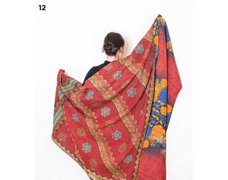 Vintage Kantha fabric - 69x94 inches