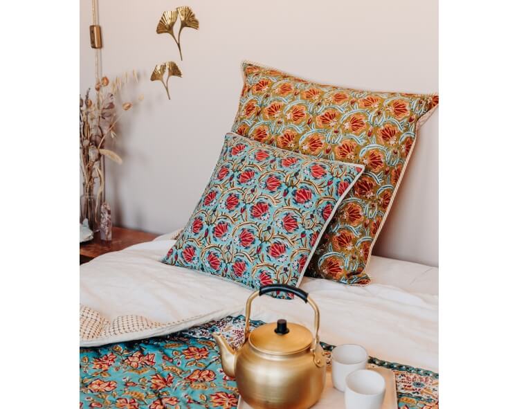 Cushion cover Jaipur light blue