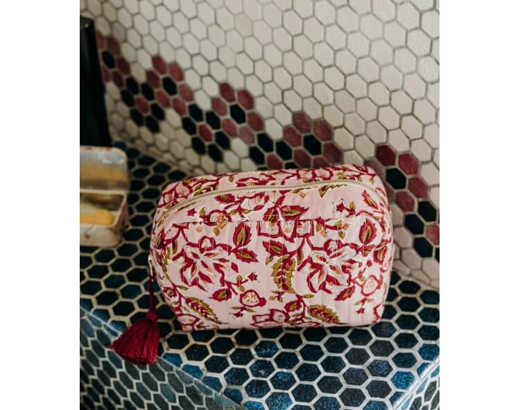 Travel pouch 8x6x3 inches - Rang pale pink