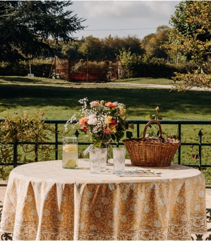 Nappe ronde 175 cm - Banna bronze