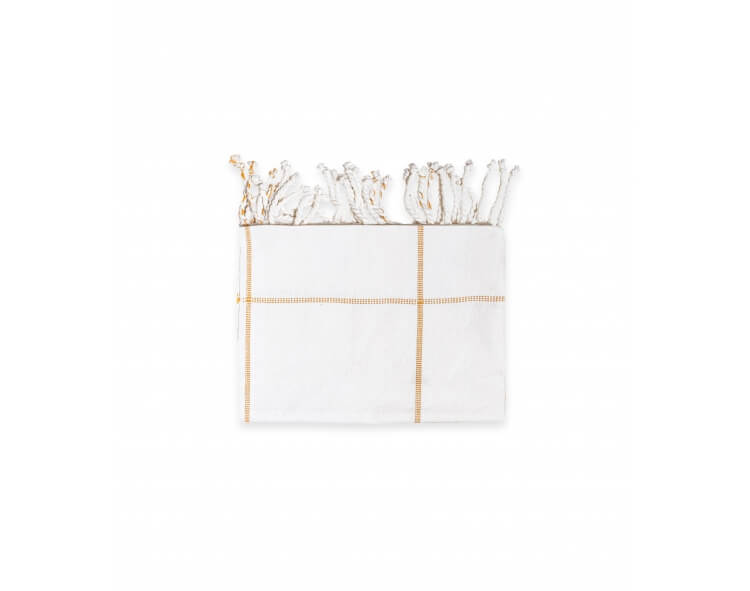 Face towel mustard in cotton