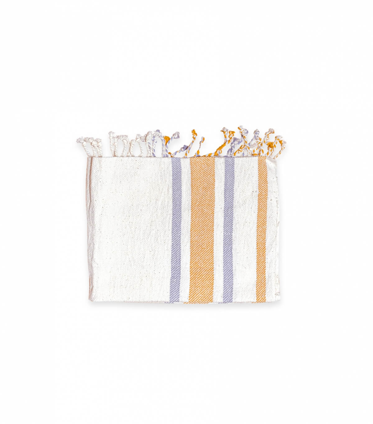 Face towel blue & mustard 16x30 inches