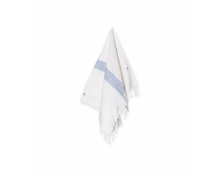 Face towel Jamdani - blue