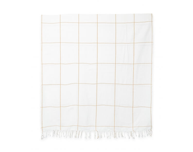 Cotton towel 39x79 inches - mustard