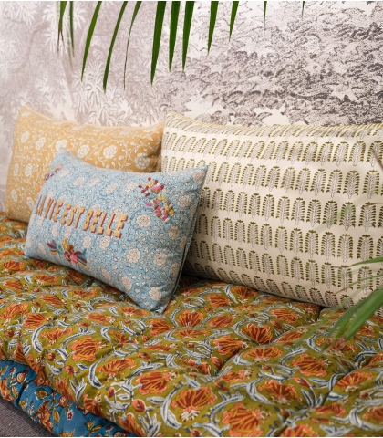 Indian mattress Jaipur olive