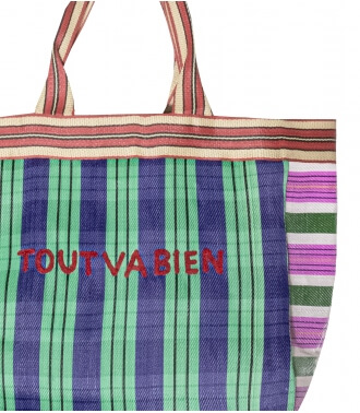 Shopping bag TVB - 22x15x7 inches, green 2