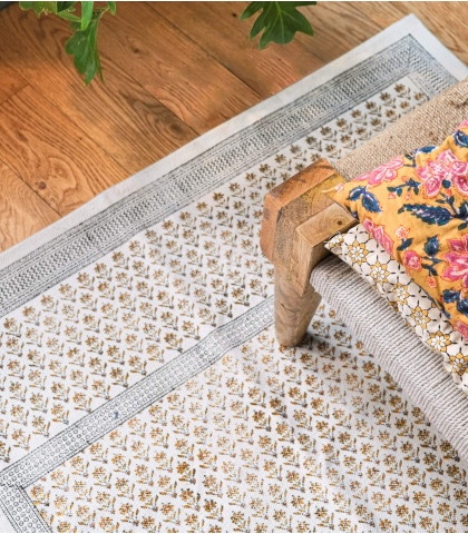 Tapis coton imprimé Palla
