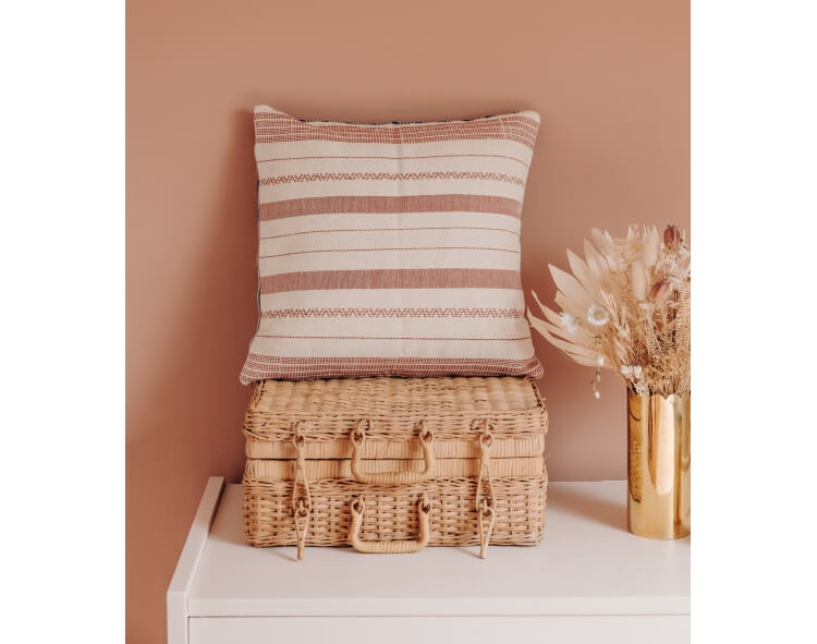 Housse de coussin 40x40 cm Asom bronze