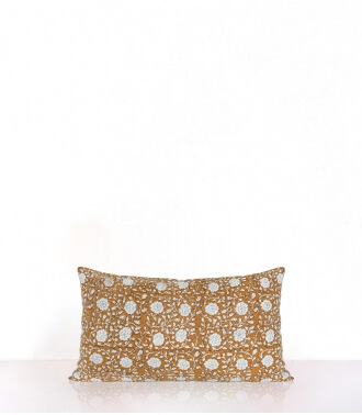 Indian cushion cover 12x20 inches - tan