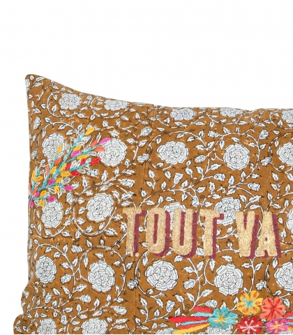 Housse de coussin Bana bronze - 30x50 cm