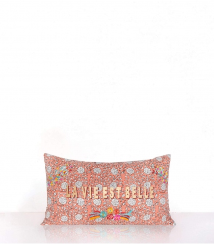 Bana LVB Housse de coussin terracotta