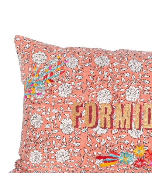 Bana Indian cushion cover terracotta - 12x20 inches