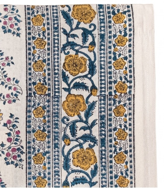 Cotton table cloth 69x138 inches - Anima offwhite