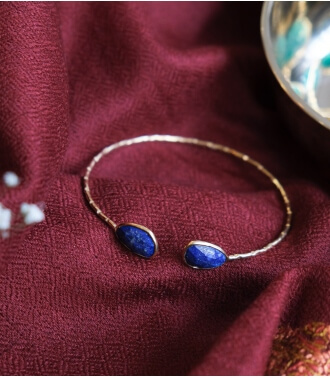 Indian bracelet with Lapis lazuli