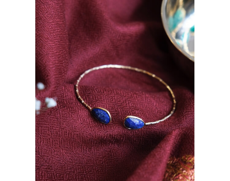 Indian bracelet with Lapis lazuli