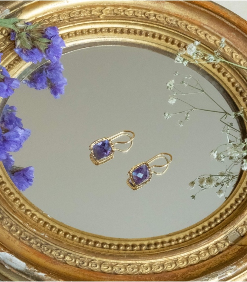 Amethyst earrings