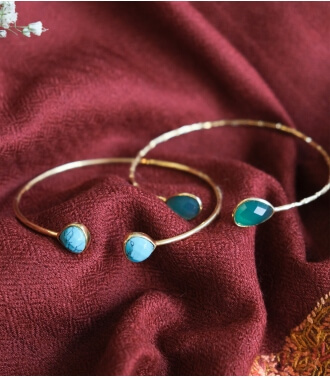 Bracelet indien turquoise