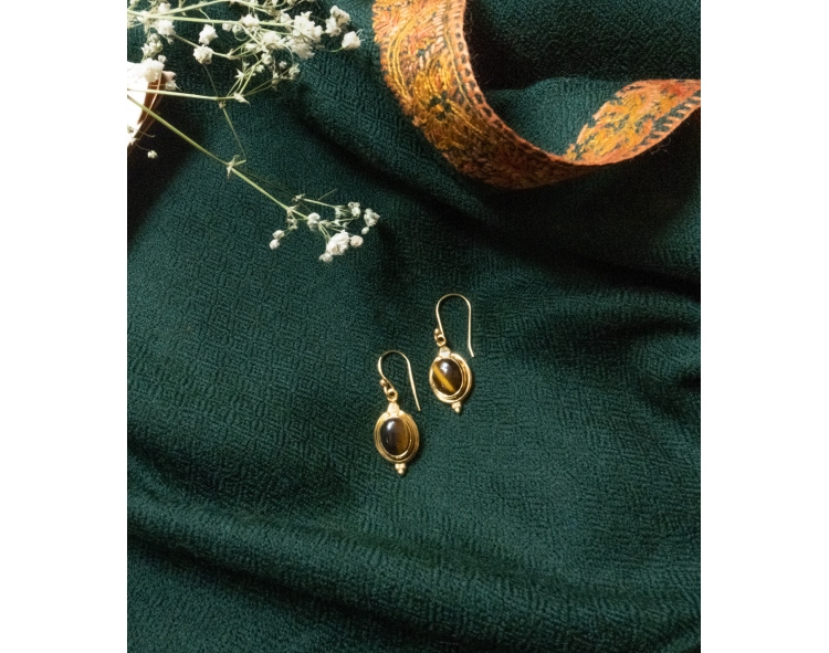 Tiger eye earrings