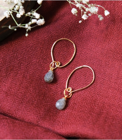 Labradorite earrings