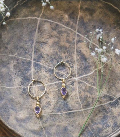 Amethyst earrings