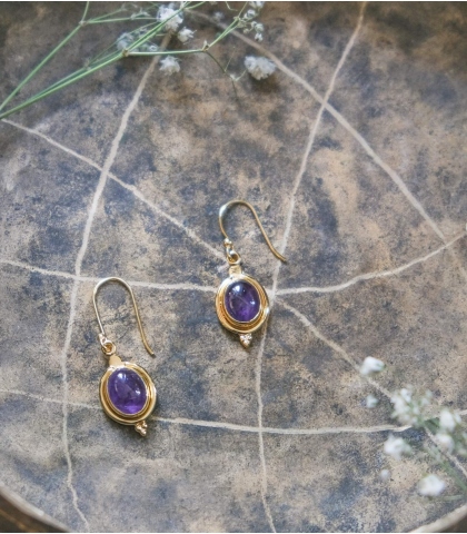 Amethyst earrings