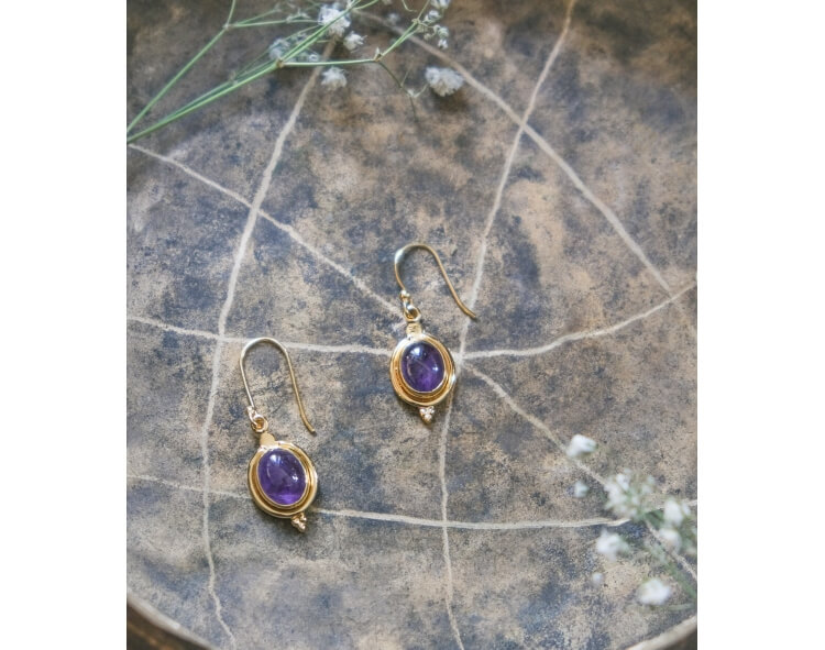 Amethyst earrings