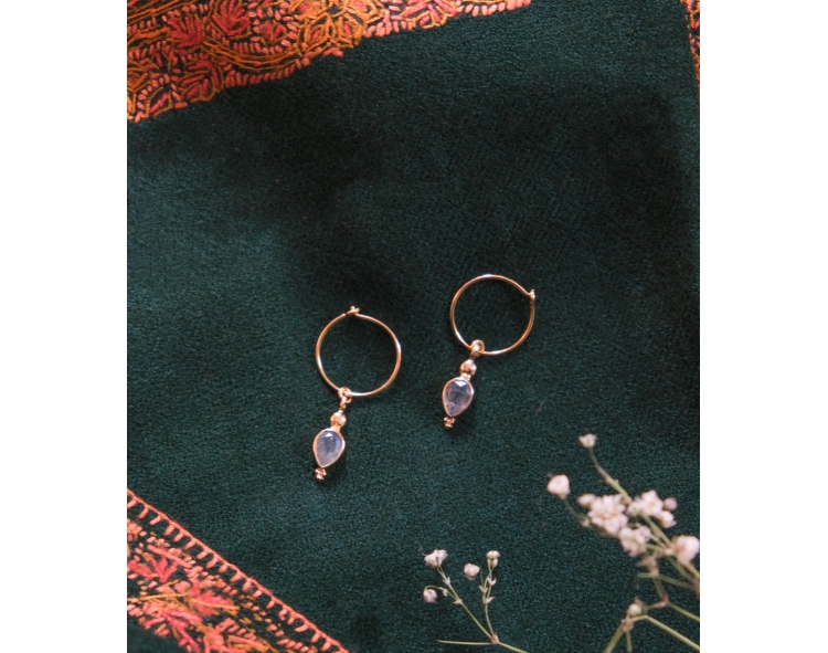 Labradorite earrings