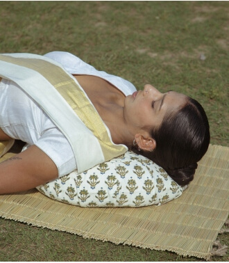 Yoga cushion Zafu - Palla offwhite