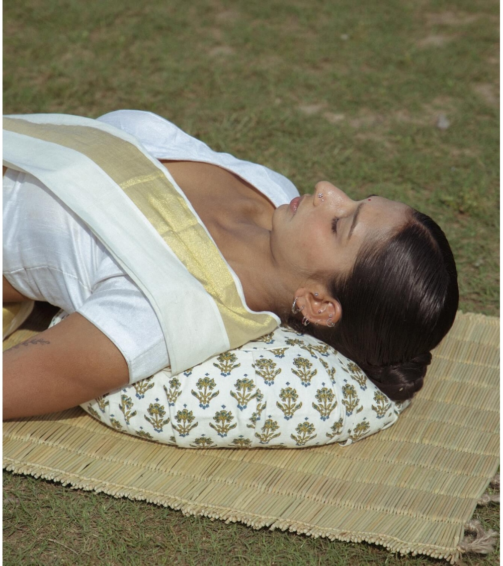 Coussin de yoga Zafu - Palla écru