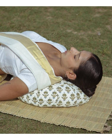 Coussin de yoga Zafu - Palla écru