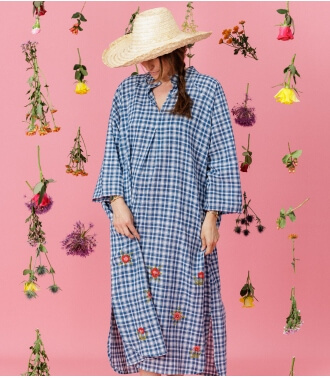 Khadi cotton dress - Jamini x L'Atelier Plume