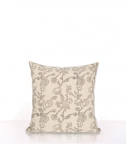 Coussin carré beige