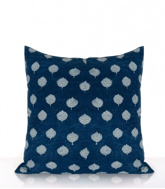 Cushion cover indigo blue