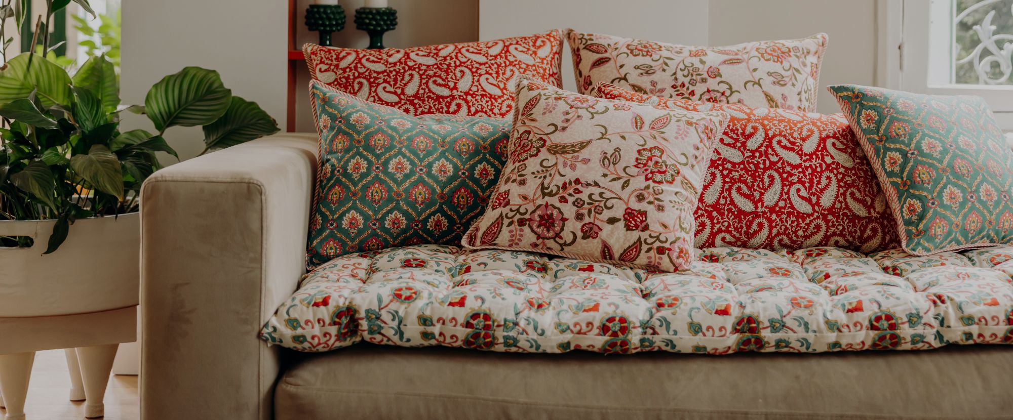 Offre coussins Slide background