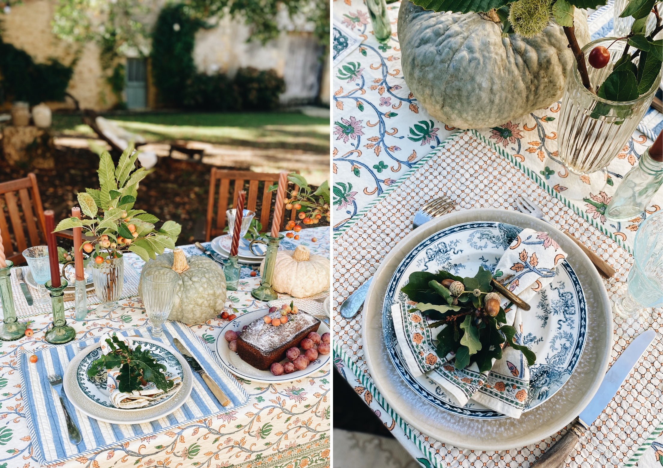 La styliste Aurélie Mazurek dresse une table d’automne au jardin
