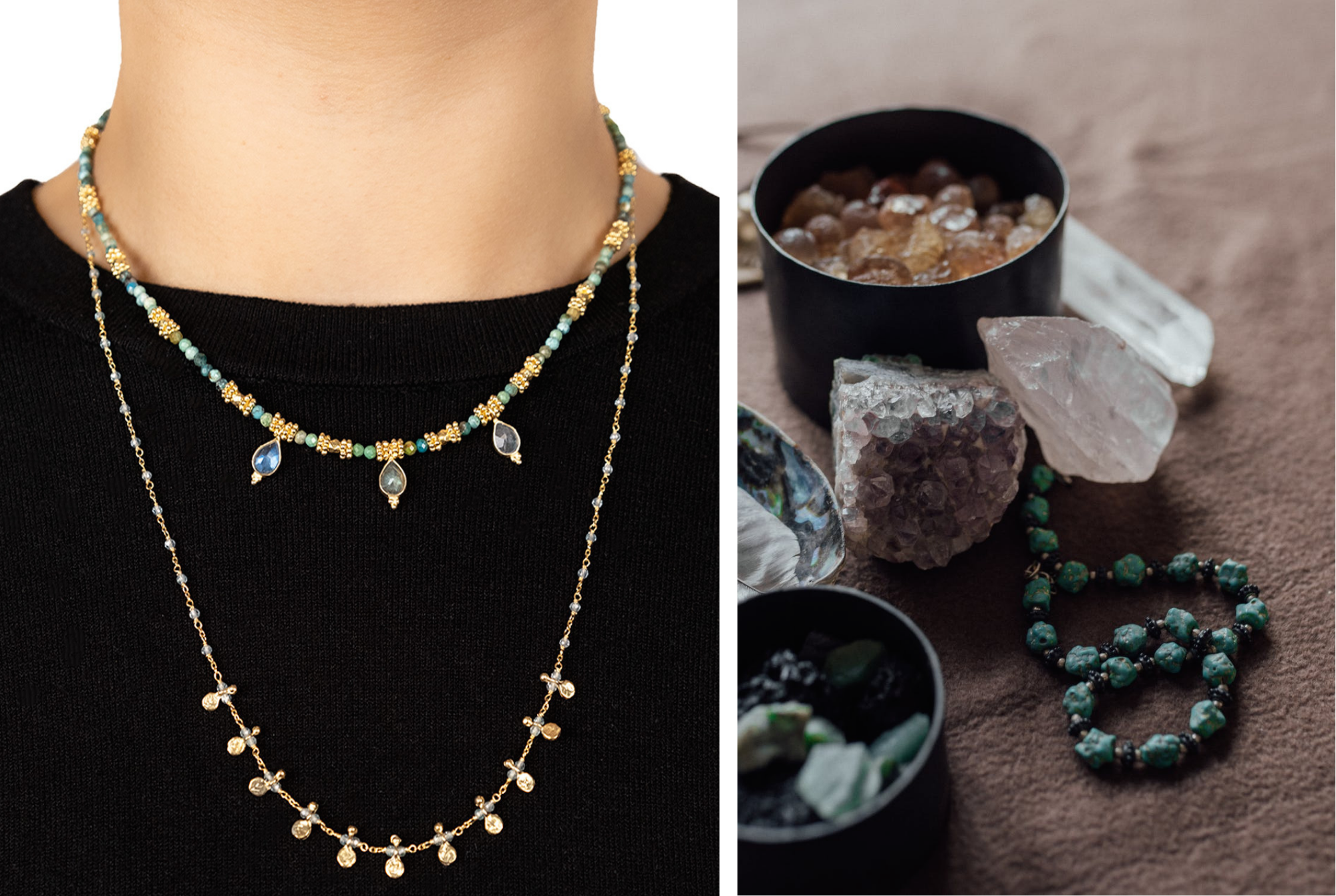 Indian boho chic necklace