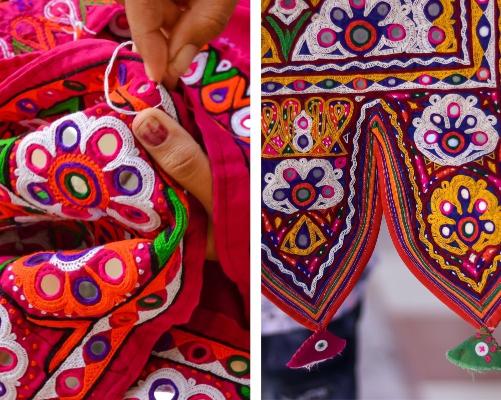 Mirror embroidery from KUTCH