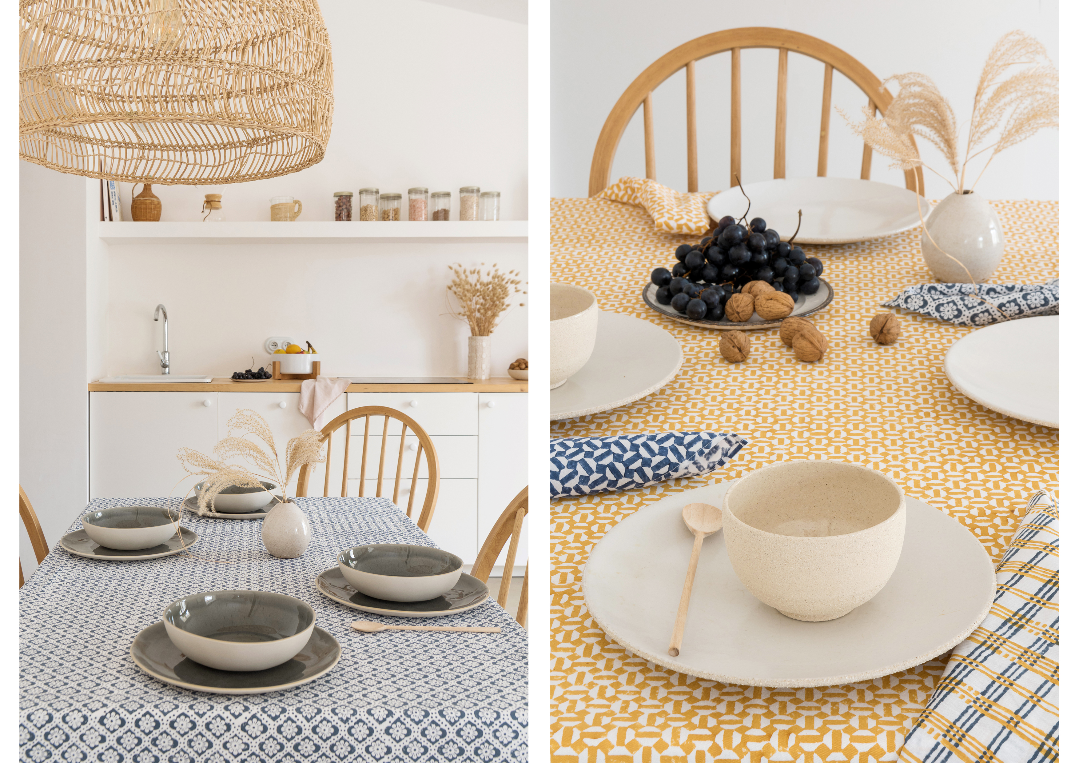 nappe et set de table bio jamini