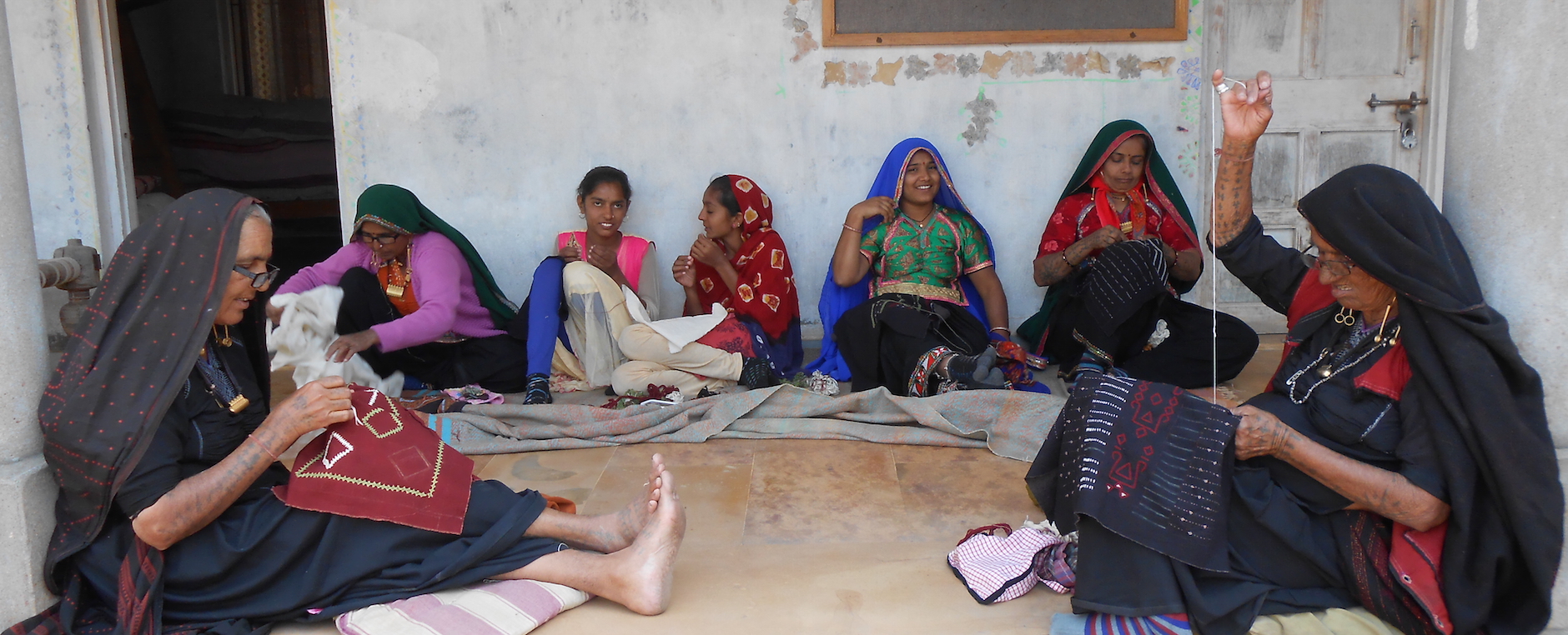 Femmes tisserandes indiennes, Gujarat