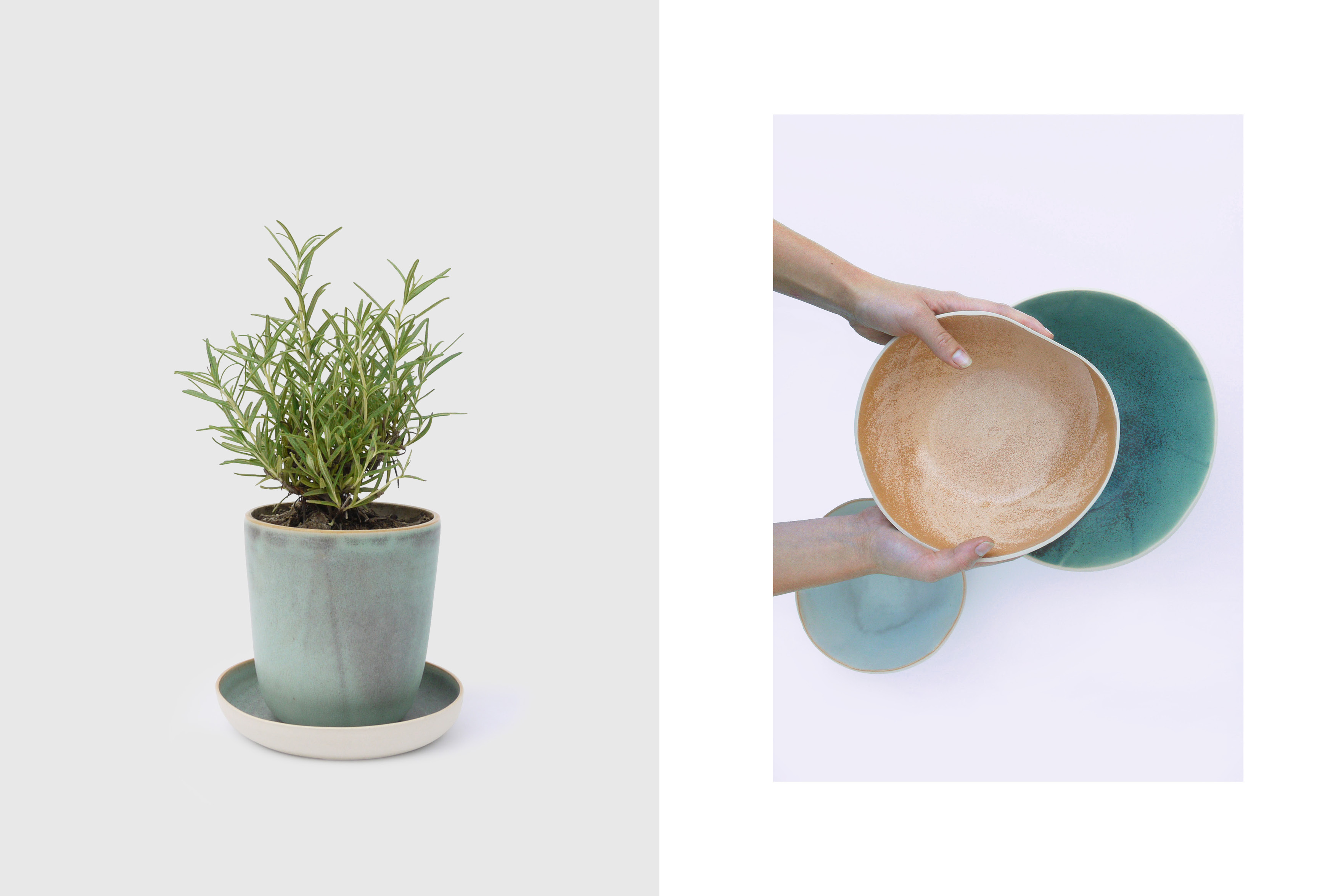 pot de fleurs en céramique