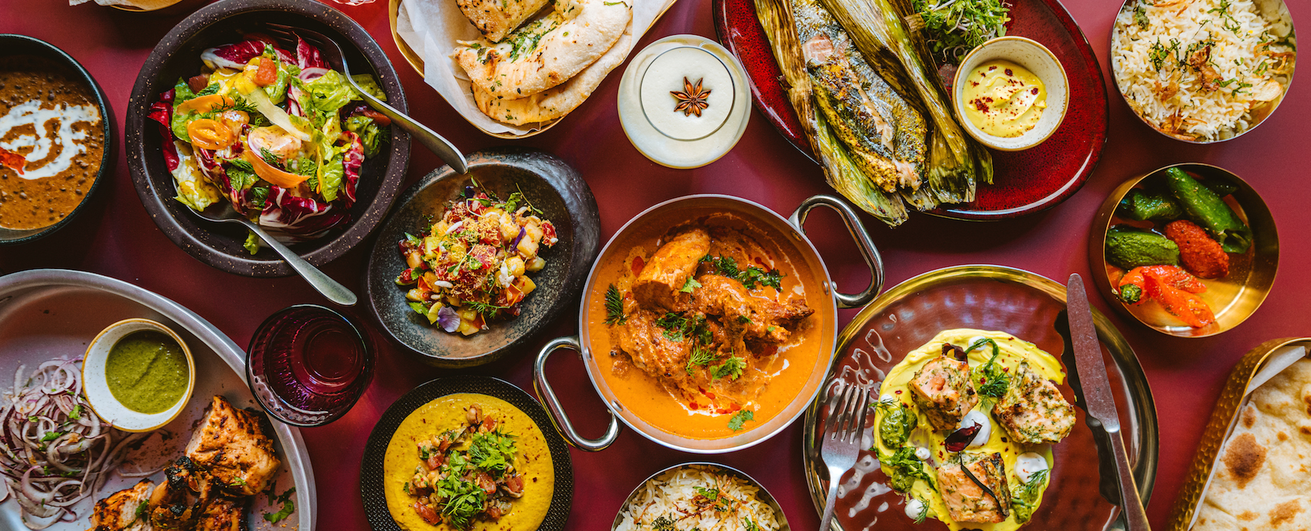Nourriture indienne chez Jugaad restaurant