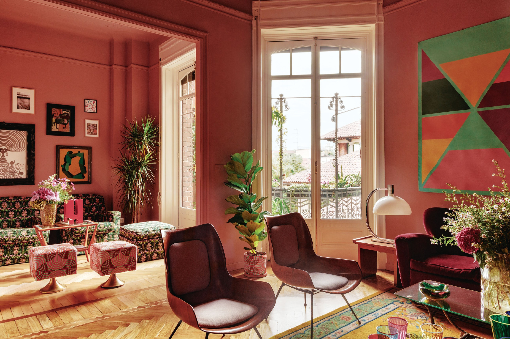 Apartment of the designer J.J. Martin in Milan by Matthieu Salvaing for AD Magazine