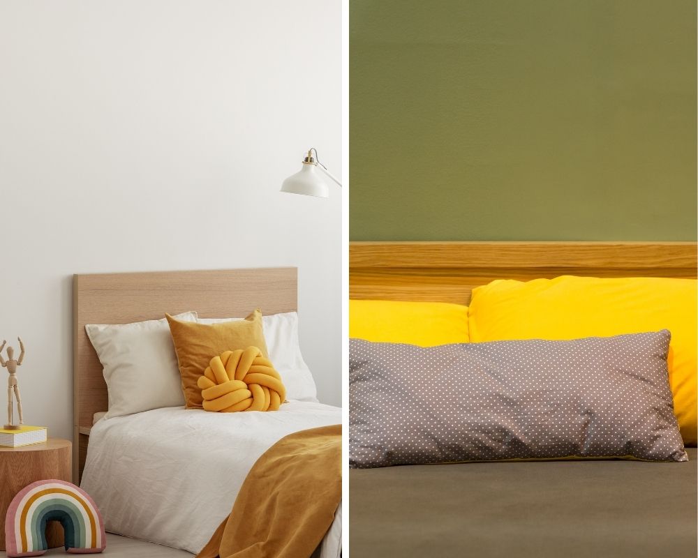Papier peint jaune