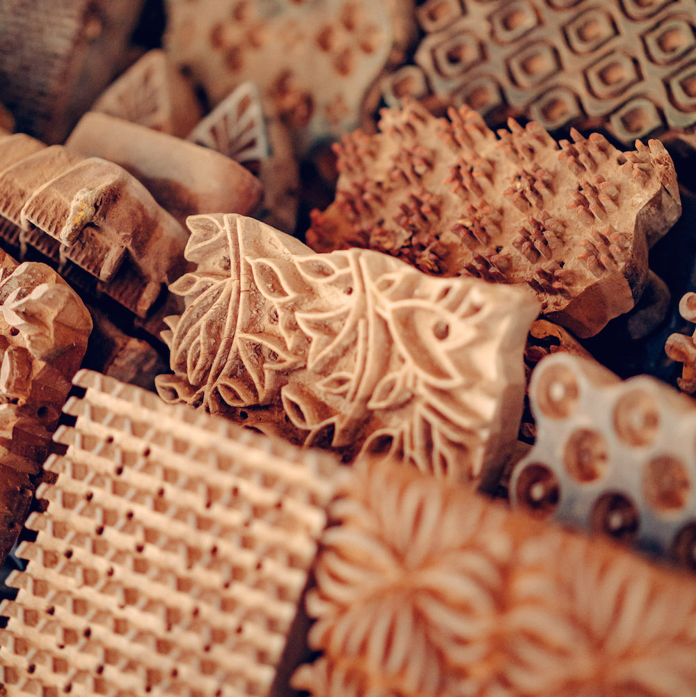 Wooden block, India